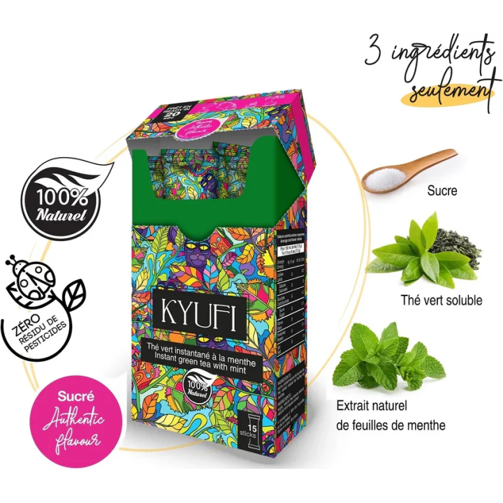 Thé Vert Soluble à la Menthe