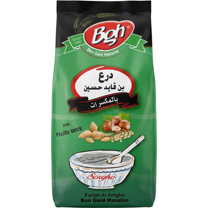 Farine de Sorgho aux Fruits Secs درع بالفواكه الجافة