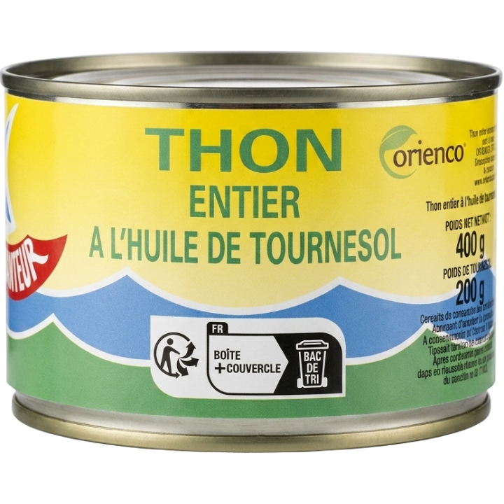 Le Navigateur Thon Entier à l'Huile de Tournesol