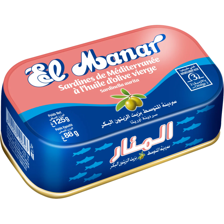 Sardines de Méditerranée à l’Huile d’Olive Vierge
